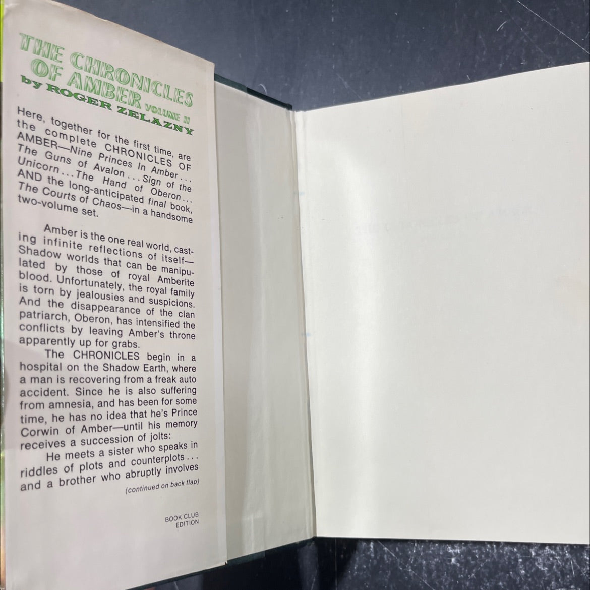 sign of the unicorn book, by Roger Zelazny, 1976 Hardcover image 4