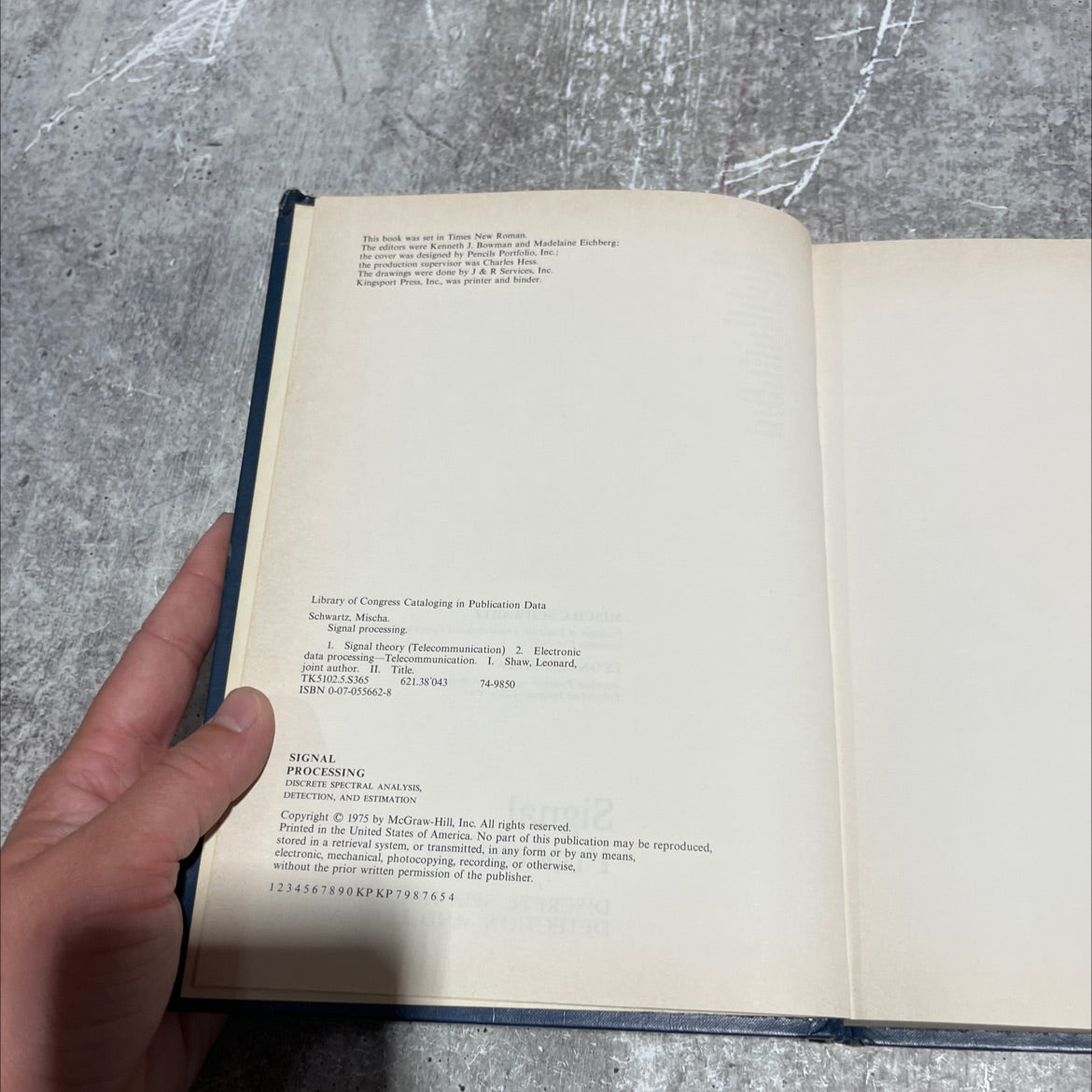 signal processing discrete spectral analysis, detection, and estimation book, by Mischa Schwartz, Leonard Shaw, 1975 image 3