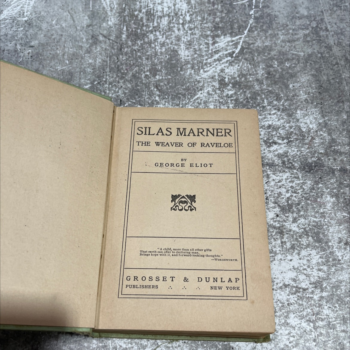 silas marner the weaver of raveloe book, by george eliot, unknown Hardcover image 2
