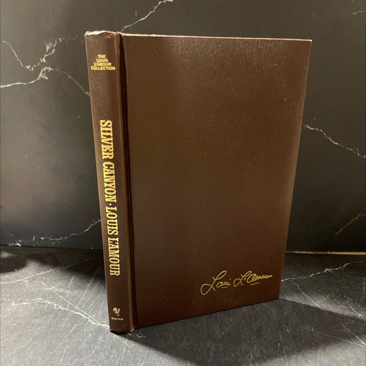 silver canyon book, by louis l'amour, 1981 Leather image 1