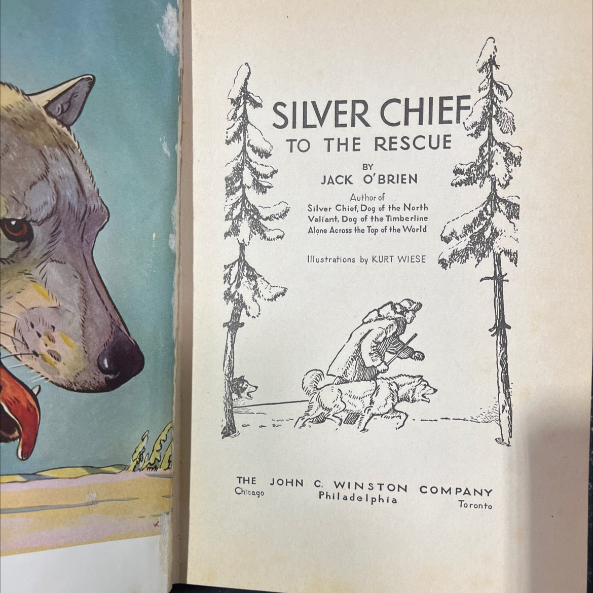 silver chief to the rescue book, by jack o'brien, 1937 Hardcover image 2