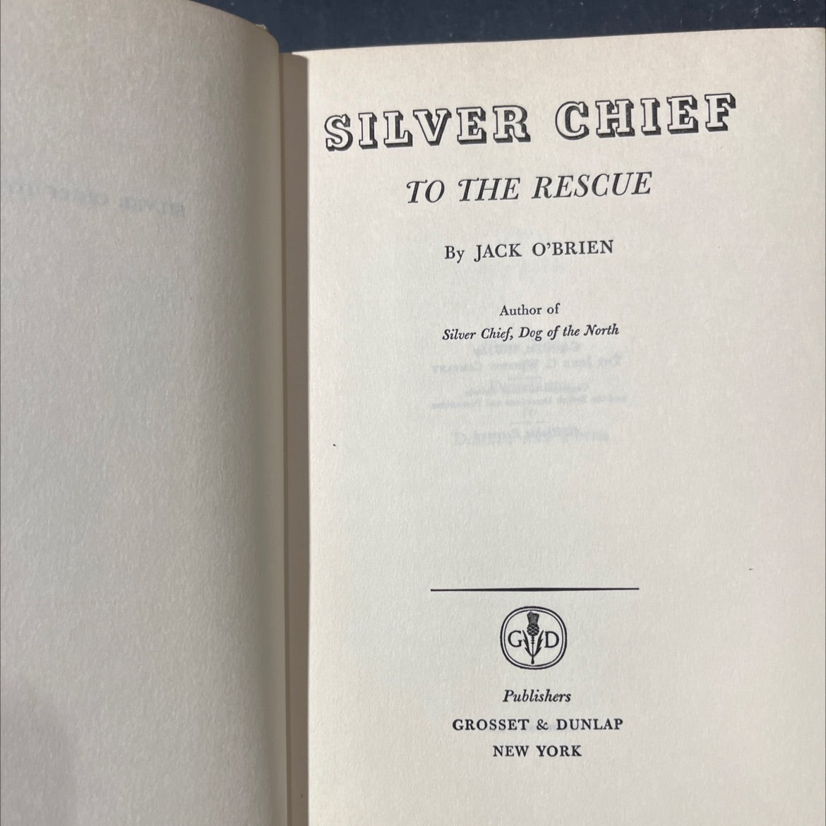 silver chief to the rescue book, by jack o'brien, 1937 Hardcover image 2