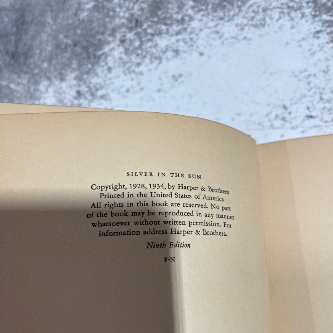 silver in the sun book, by grace noll crowell, 1934 Hardcover image 3