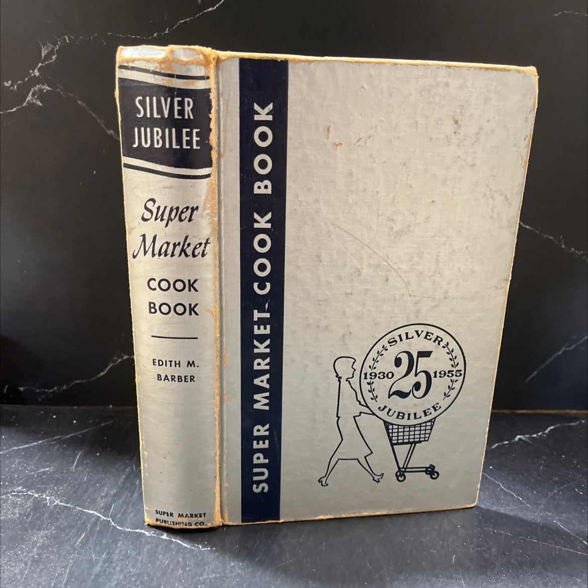 silver jubilee supermarket cook book book, by edith barber, 1955 Hardcover image 1