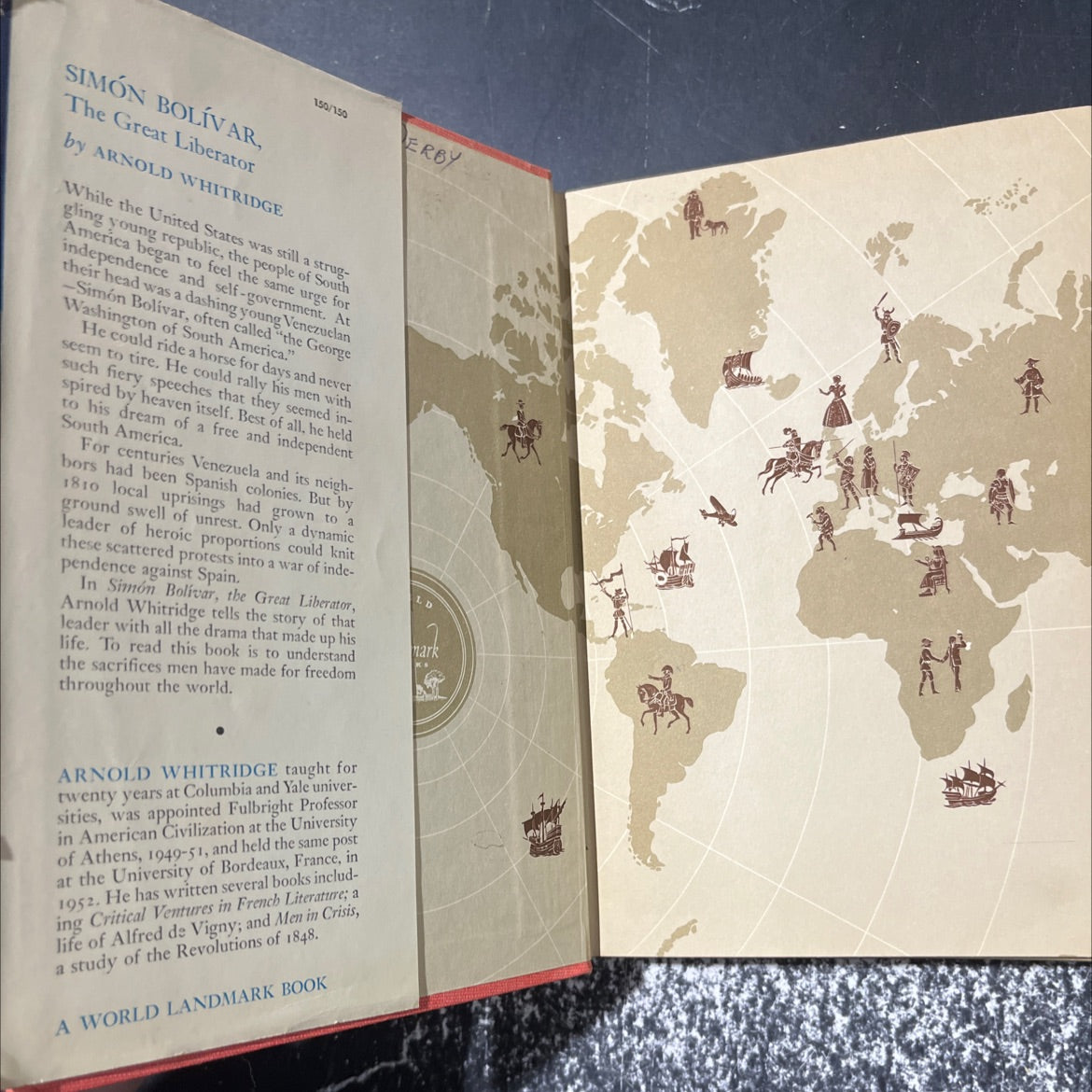 simón bolívar the great liberator book, by arnold whitridge, 1954 Hardcover image 4