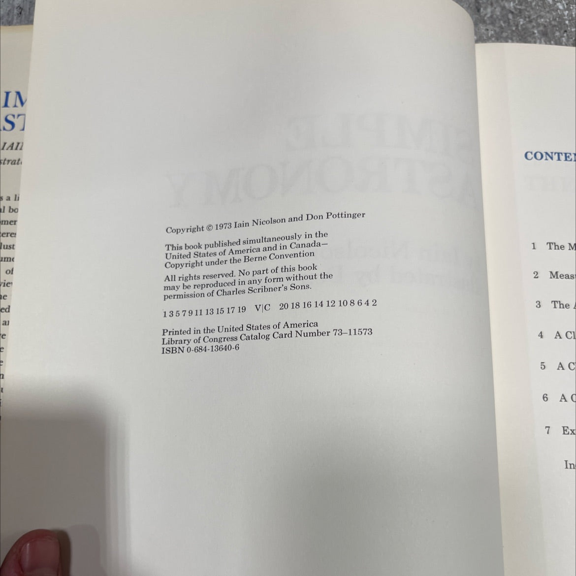 simple astronomy book, by Iain Nicolson, 1973 Hardcover image 3