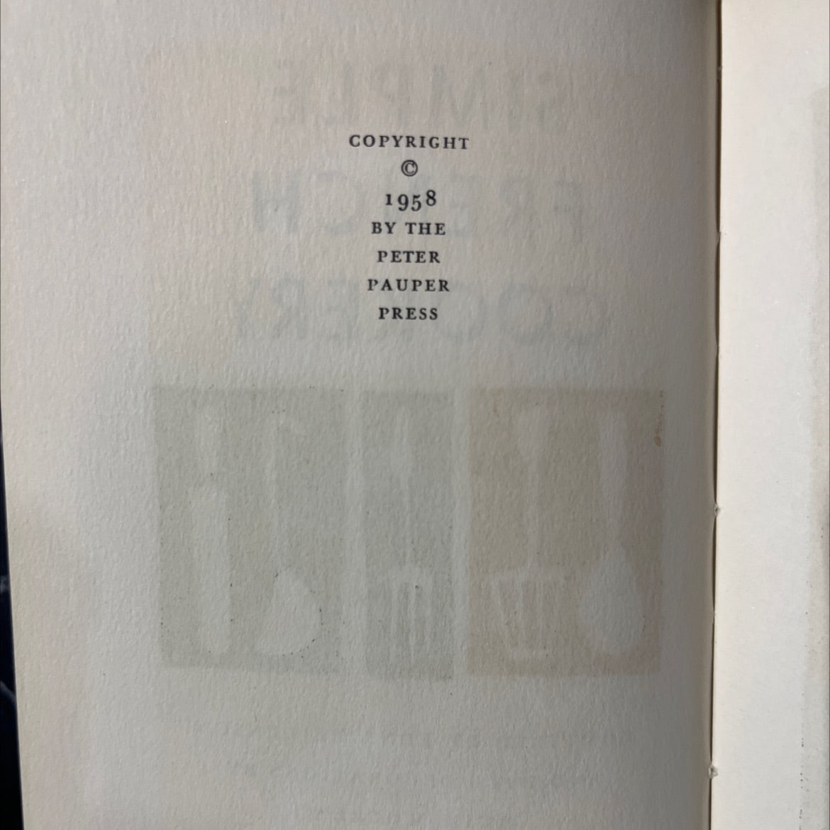 simple french cookery book, by edna beilenson, 1958 Hardcover image 3