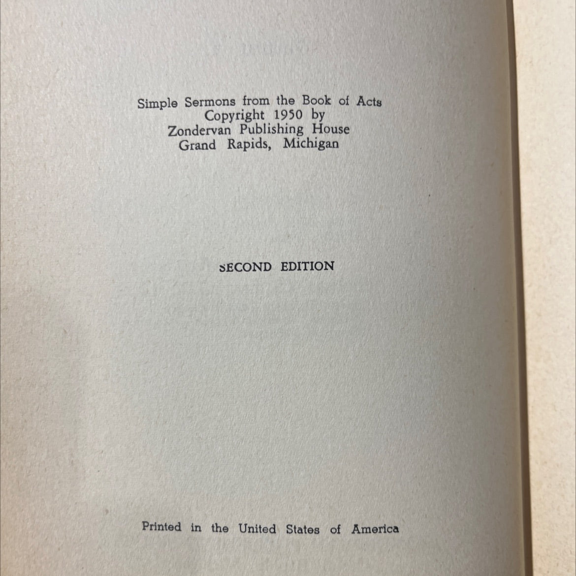 simple sermons from the book of acts volume i book, by w. herschel ford, 1950 Hardcover image 3