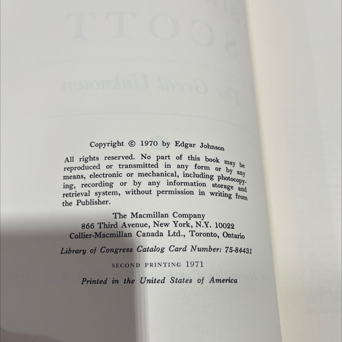 sir walter scott the great unknown book, by edgar johnson, 1970 Hardcover image 3