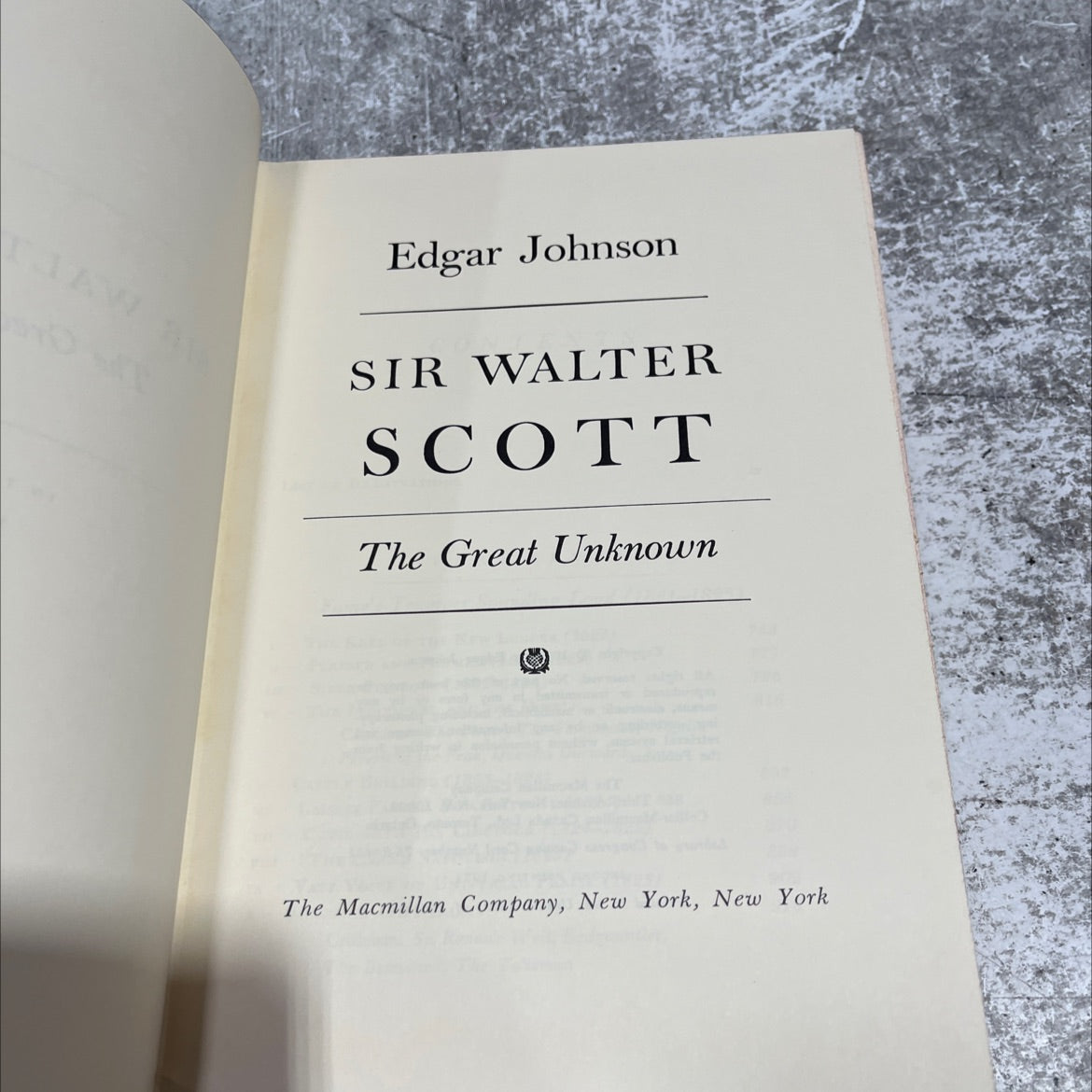 sir walter scott the great unknown book, by edgar johnson, 1970 Hardcover image 2