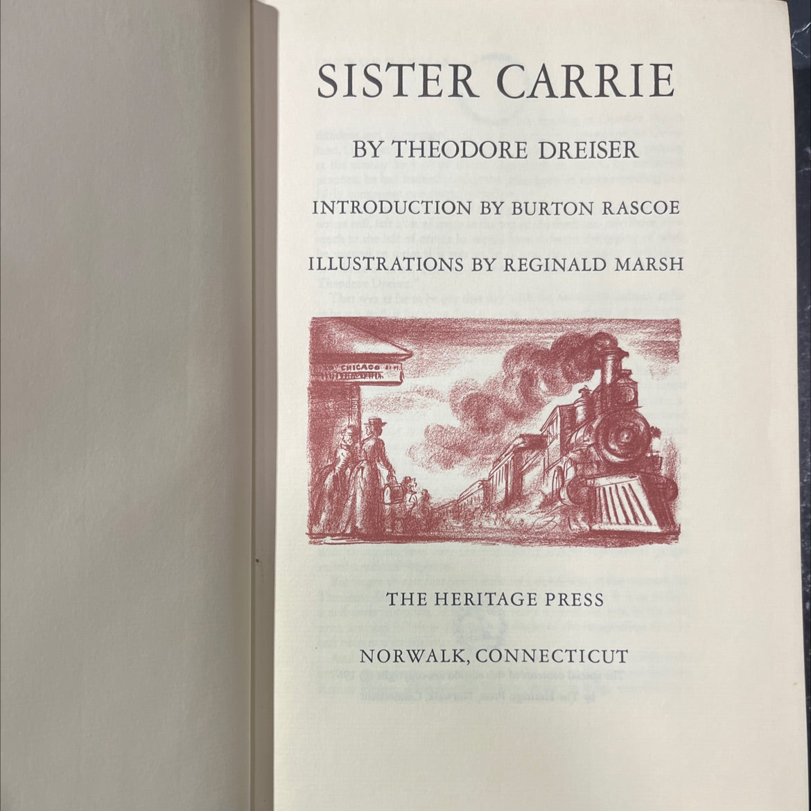 sister carrie book, by theodore dreiser, 1967 Hardcover image 2