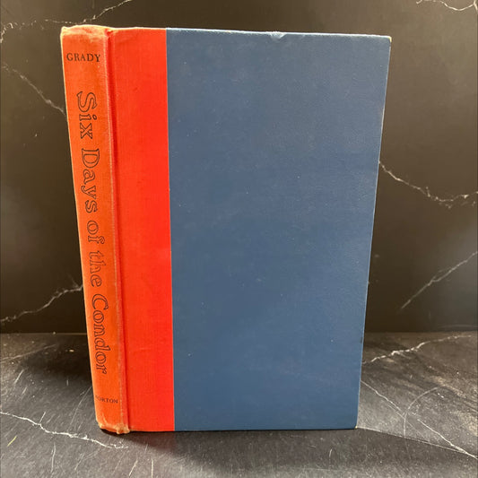 six days of the condor book, by james grady, 1974 Hardcover image 1