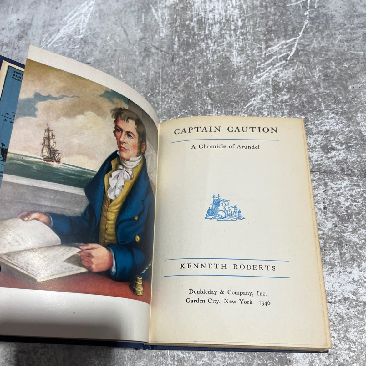 six guns to captain caution book, by kenneth roberts, 1946 Hardcover image 2