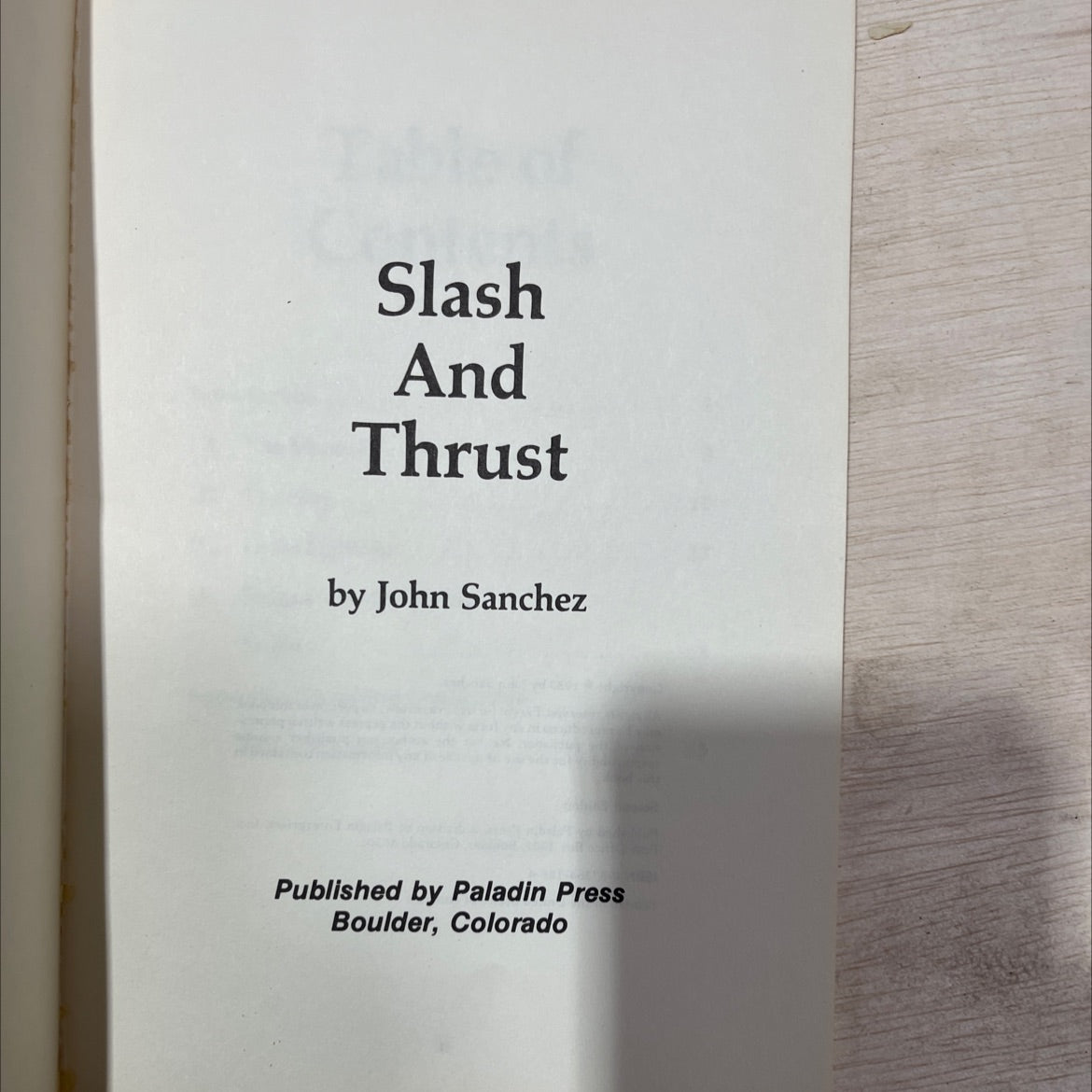 slash and thrust book, by john sanchez, 1980 Paperback, Vintage image 2