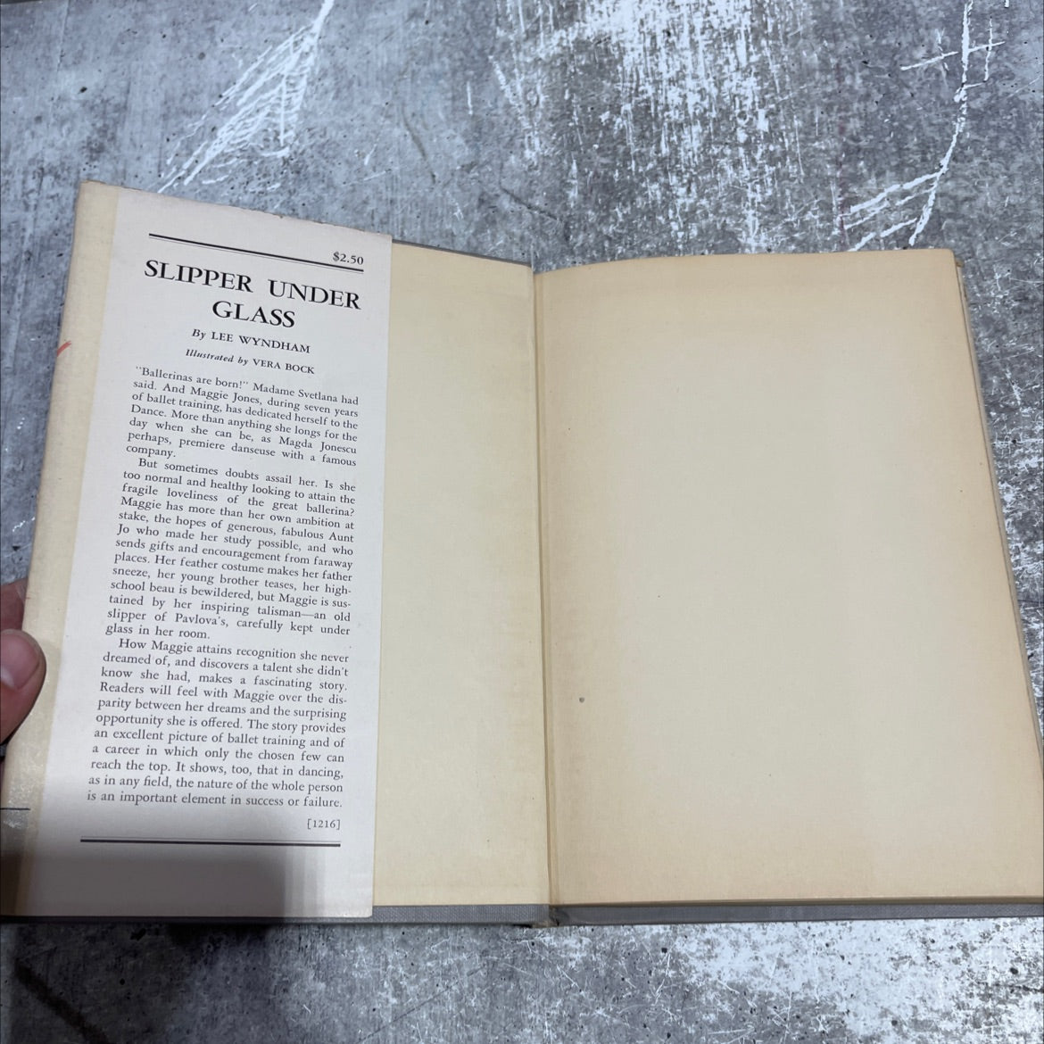 SIGNED slipper under glass book, by lee wyndham, 1952 Hardcover, First Edition, Vintage image 4