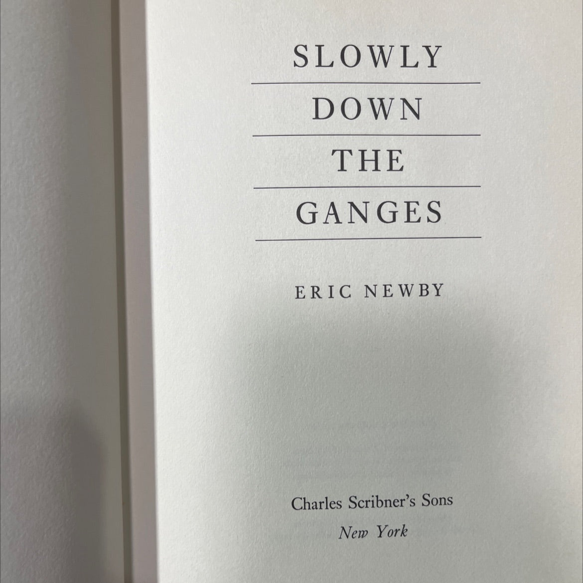 slowly down the ganges book, by eric newby, 1966 Hardcover image 2