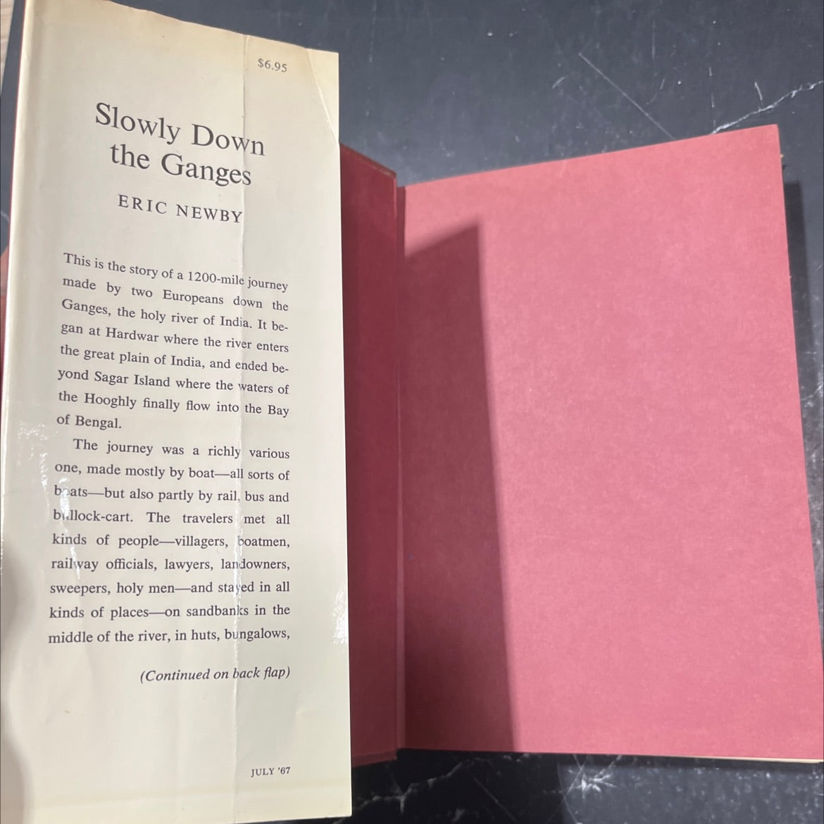 slowly down the ganges book, by eric newby, 1966 Hardcover image 4
