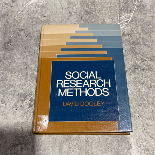 social research methods book, by David Dooley, 1984 Hardcover image 1