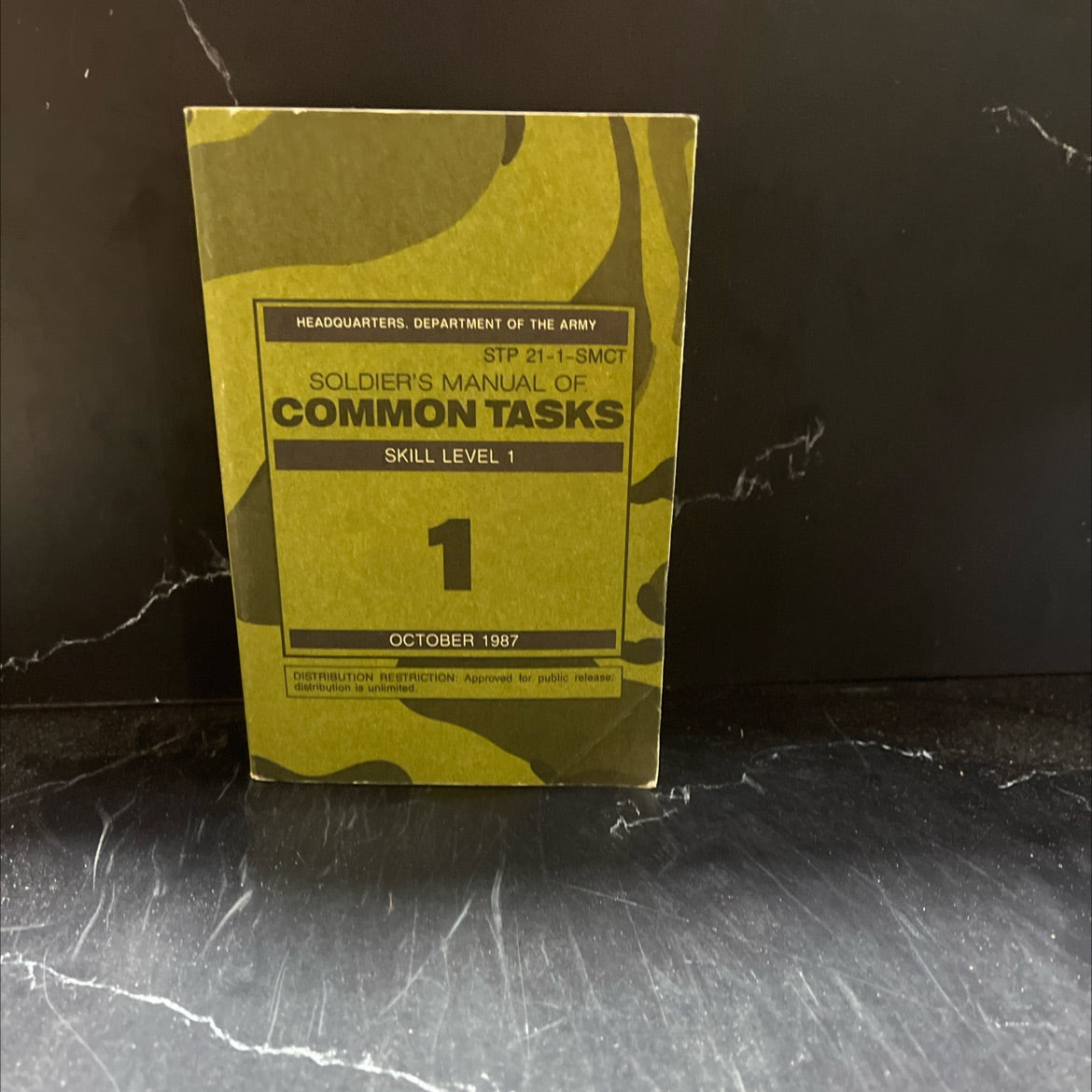 soldier's manual of common tasks skill level 1 book, by headquarters department of the army, 1987 Paperback image 1