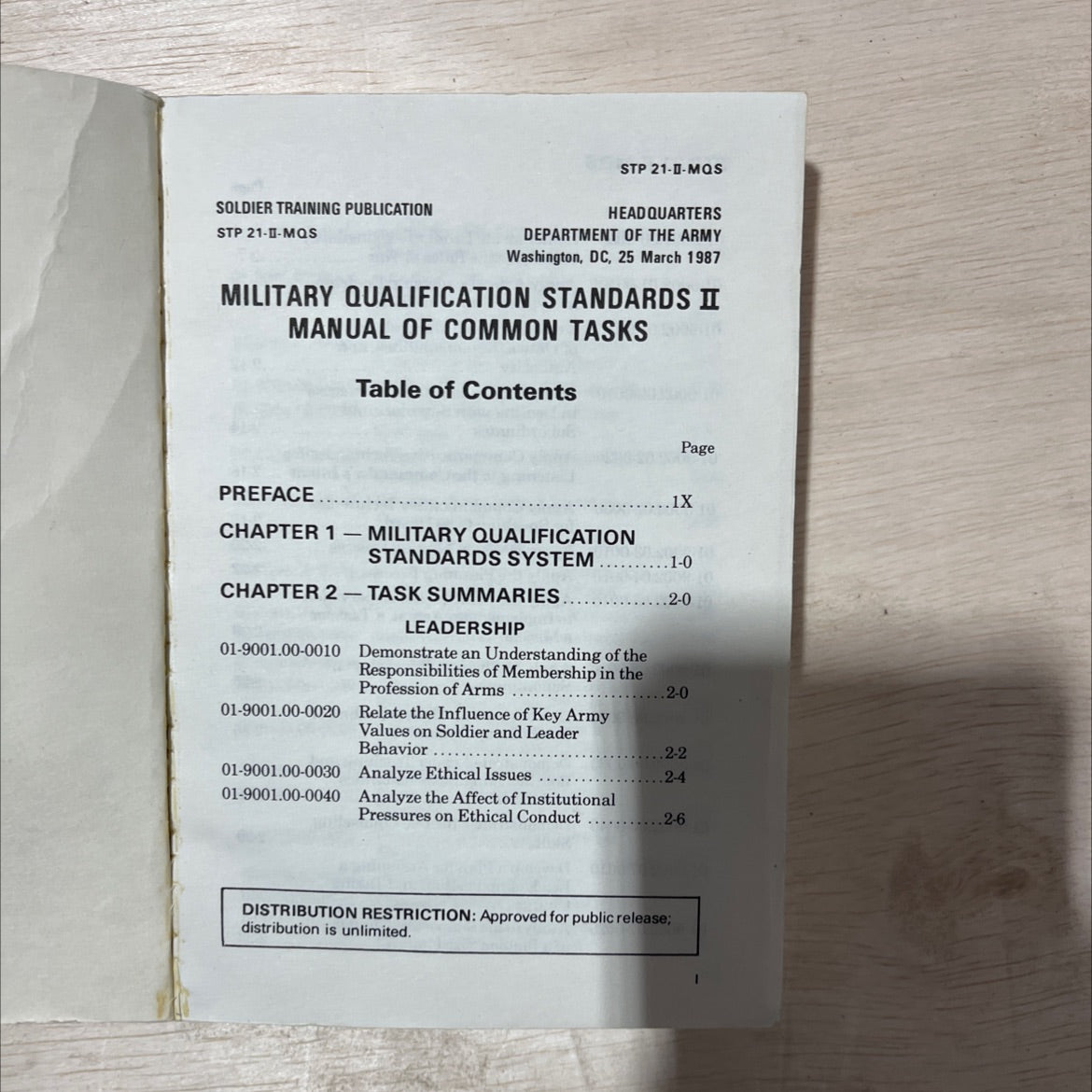 soldier training publication stp 21--mqs stp 21-0-mqs book, by headquarters department of the army, 1987 Paperback image 2