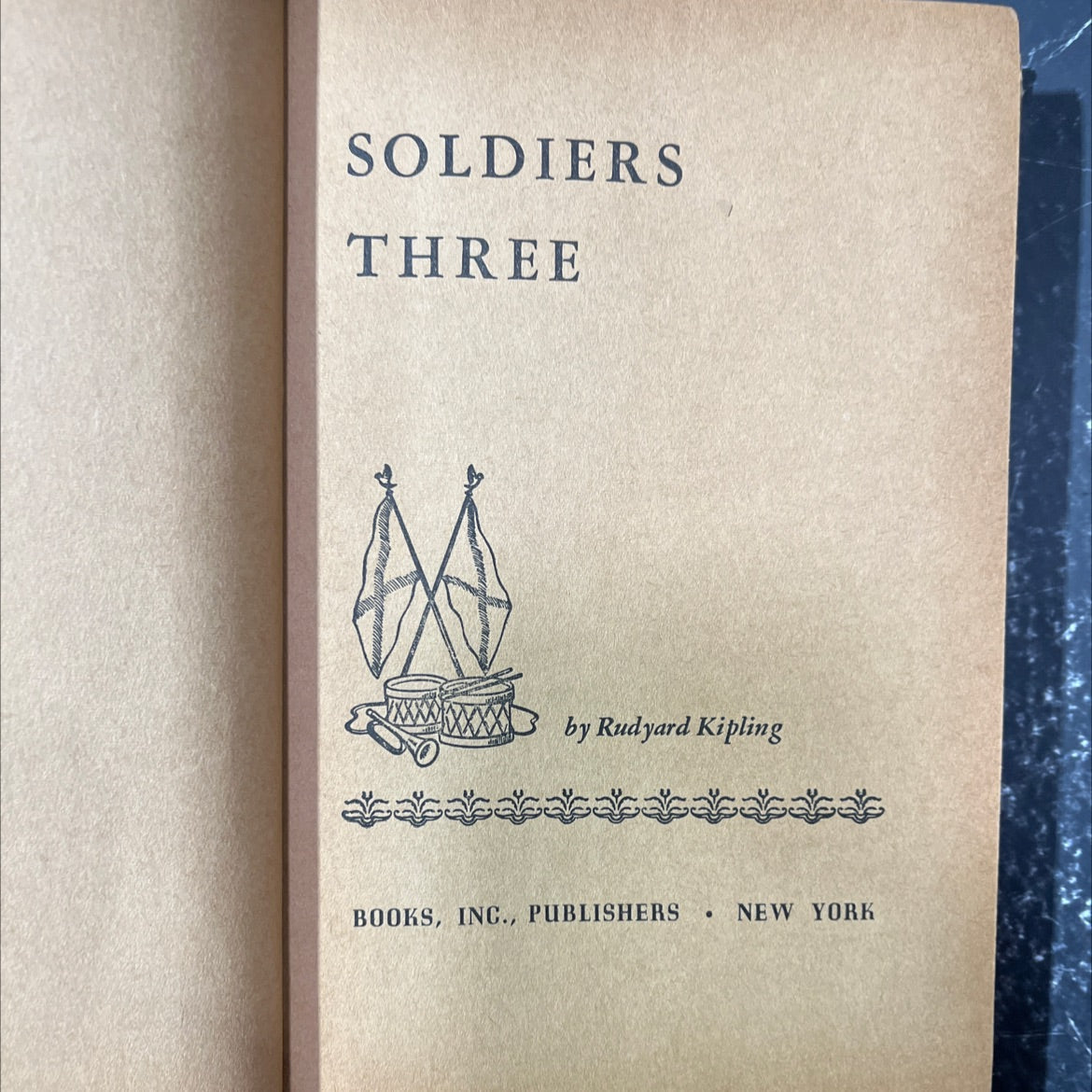 soldiers three book, by rudyard kipling, 1970 Hardcover image 2
