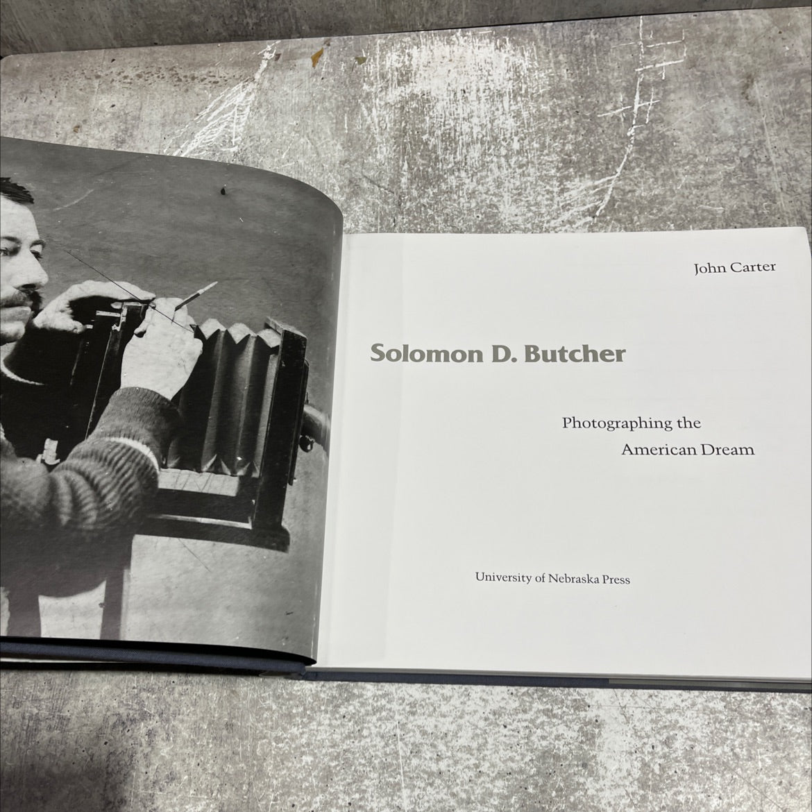 solomon d. butcher: photographing the american dream book, by john carter, 1985 Hardcover image 2