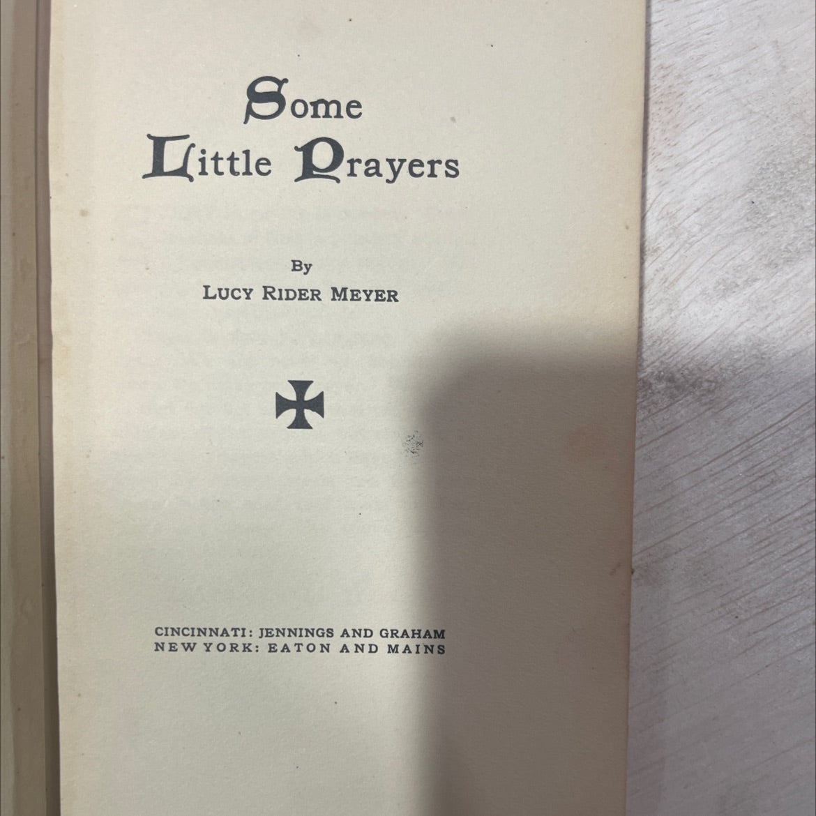 some little prayers book, by lucy rider meyer, 1907 Hardcover, Antique image 2