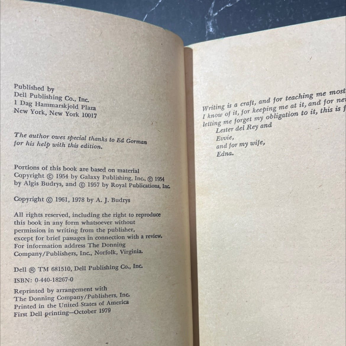 some will not die book, by algis budrys, 1978 Paperback image 3