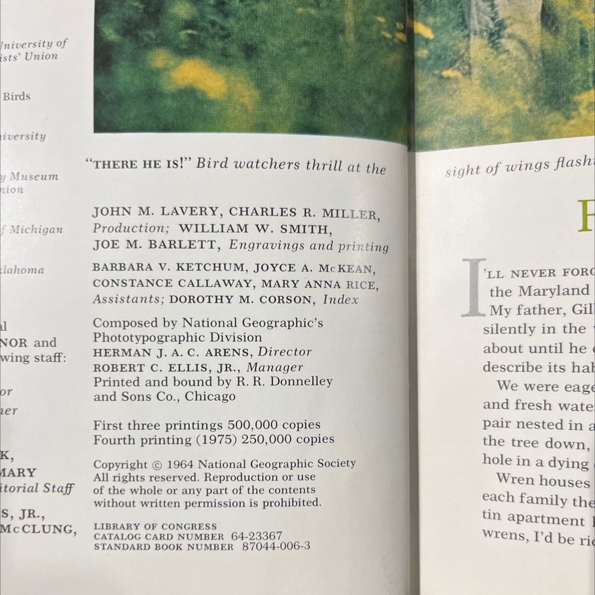 song and garden birds of north america book, by alexander wetmore, 1975 Hardcover image 3
