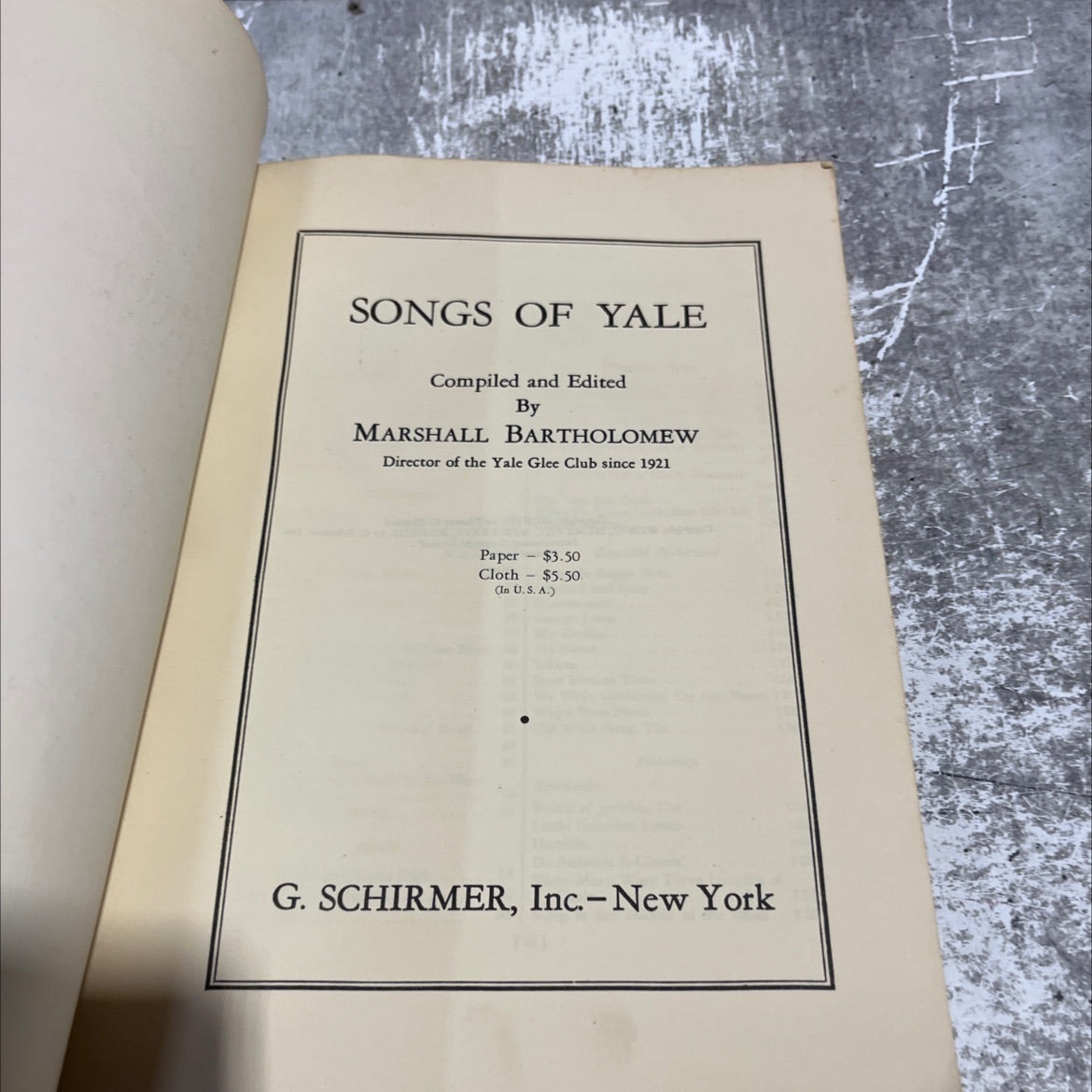 songs of yale book, by marshall bartholomew, 1953 Paperback image 2
