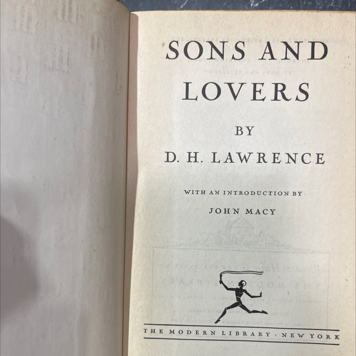 sons and lovers book, by d. h. lawrence, 1922 Hardcover image 2