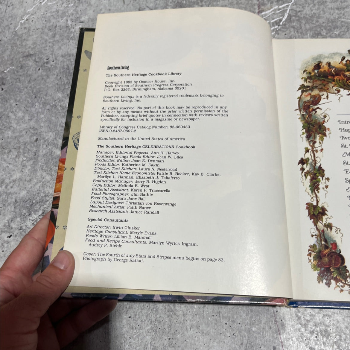 southern heritage celebrations cookbook book, by unknown, 1983 Hardcover image 3