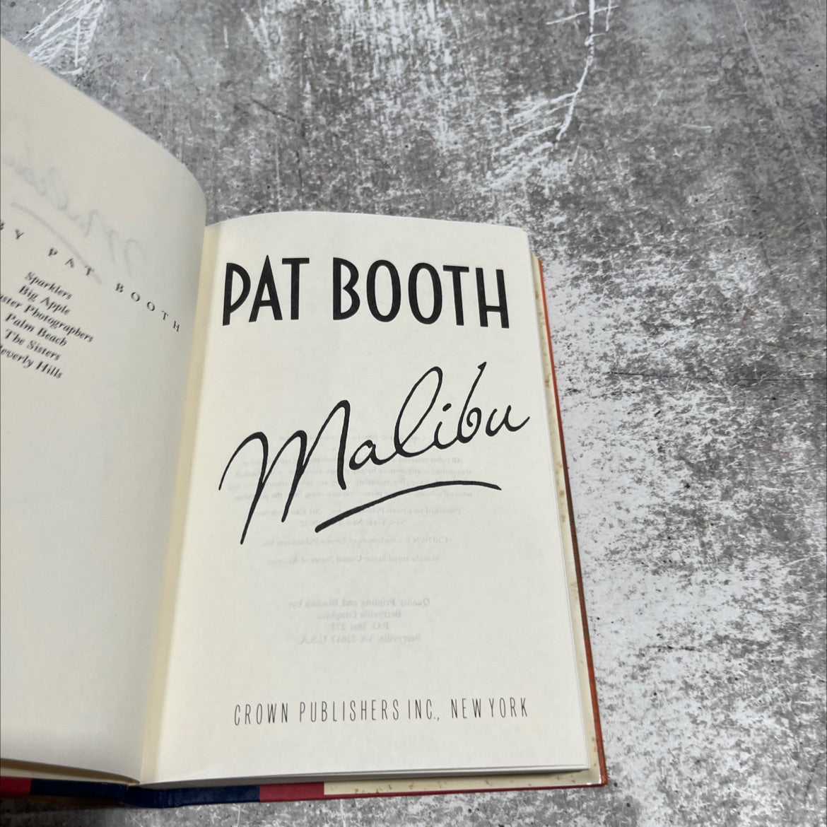 sparklers book, by pat booth, 1990 Hardcover image 2