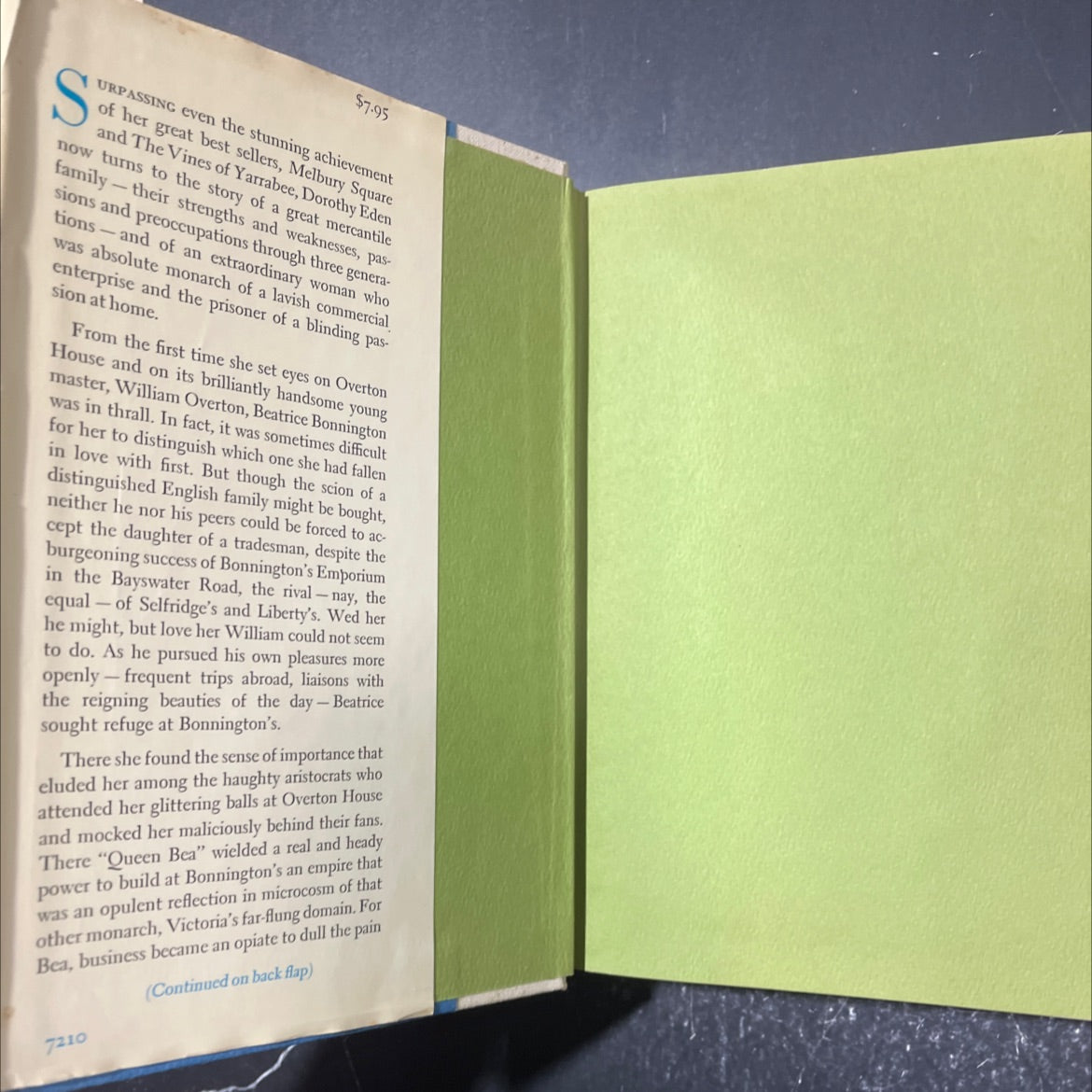 speak of me of love book, by dorothy eden, 1972 Hardcover image 4
