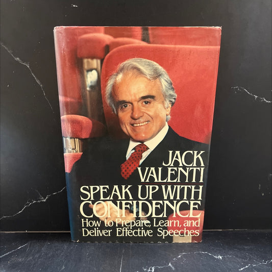speak up with confidence book, by Jack Valenti, 1982 Hardcover image 1