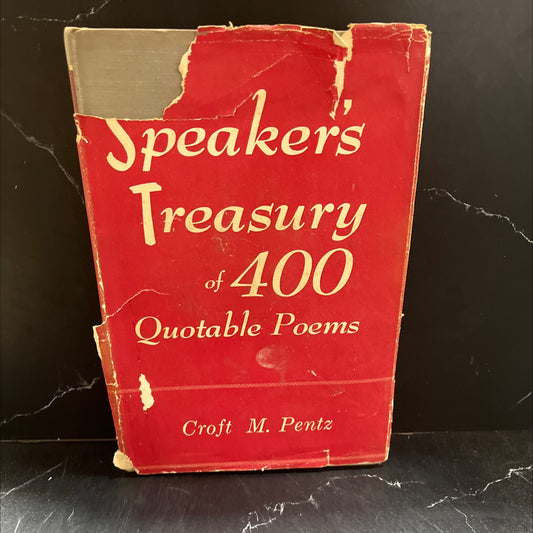 speaker's treasury of 400 quotable poems book, by croft m. pentz, 1963 Hardcover image 1