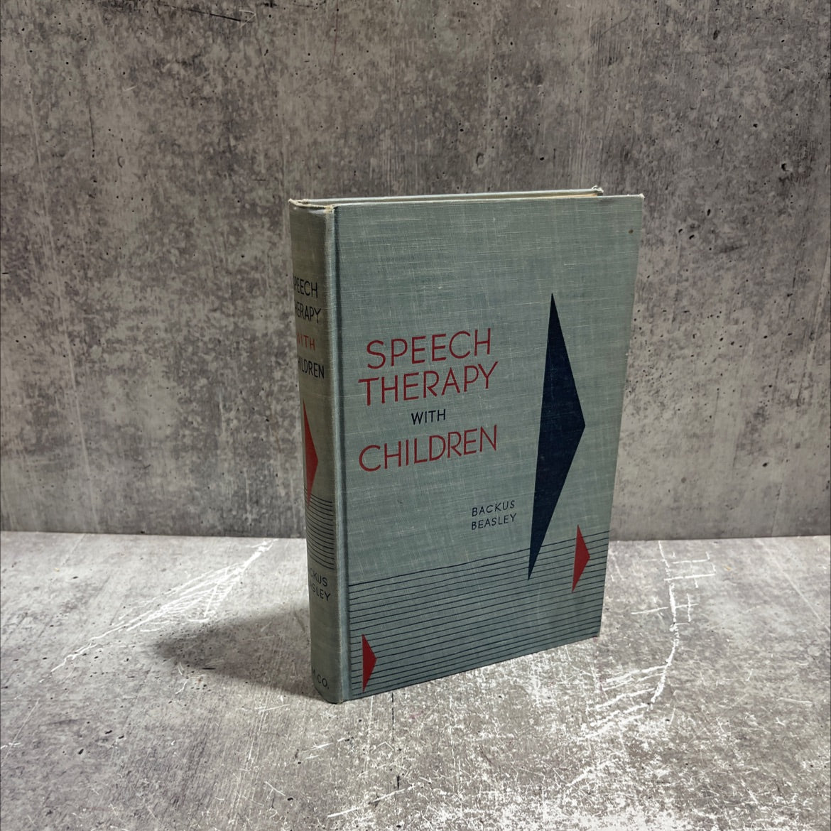 speech therapy with children book, by ollie backus, jane beasley, 1951 Hardcover image 1