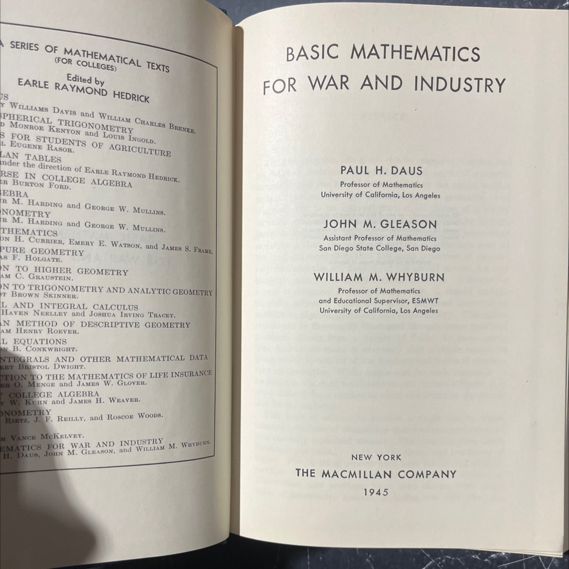 spherical trigonometry book, by d monroe kenyon, louis ingold, 1945 Hardcover image 2