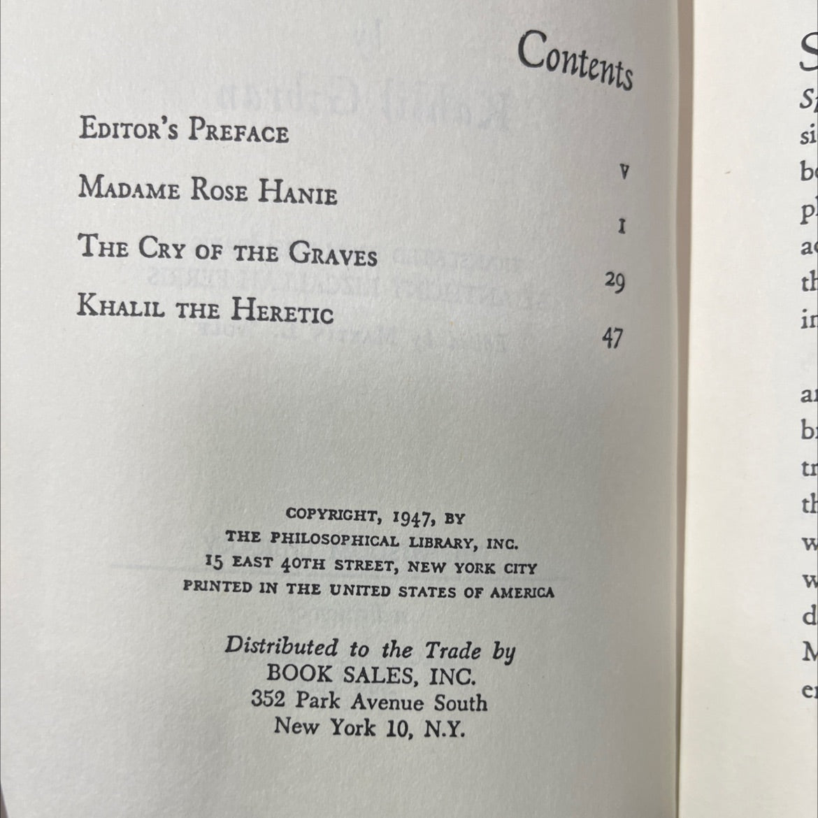 spirits rebellious book, by kahlil gibran, 1947 Hardcover image 3