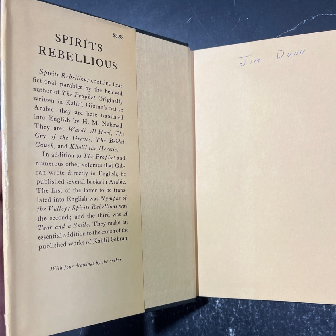spirits rebellious book, by kahlil gibran, 1965 Hardcover image 4