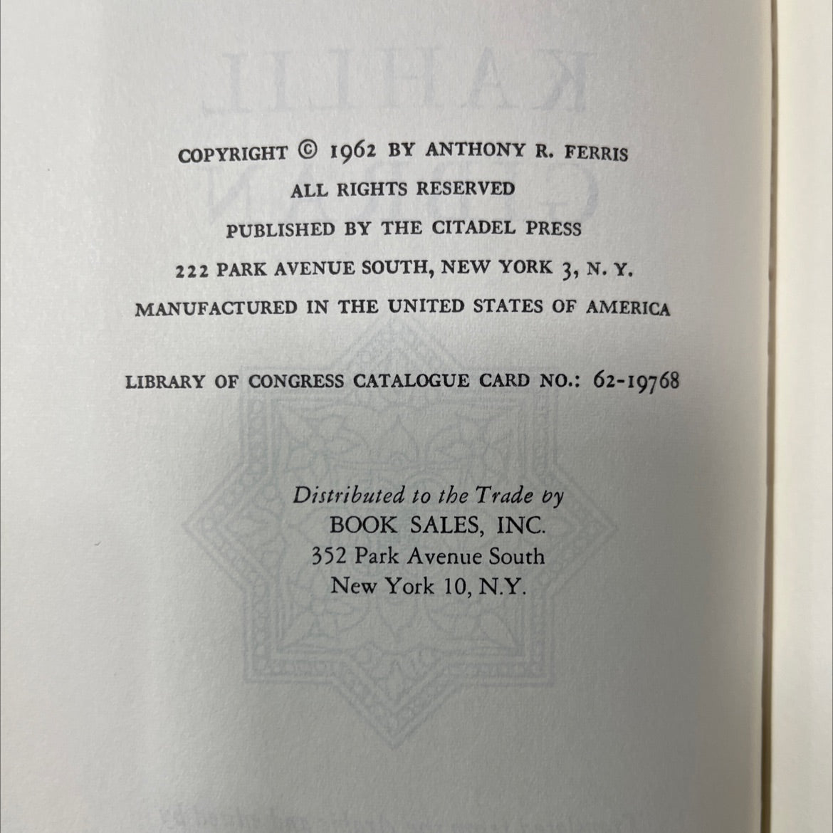 spiritual sayings of kahlil gibran book, by kahlil gibran, 1962 Hardcover image 3