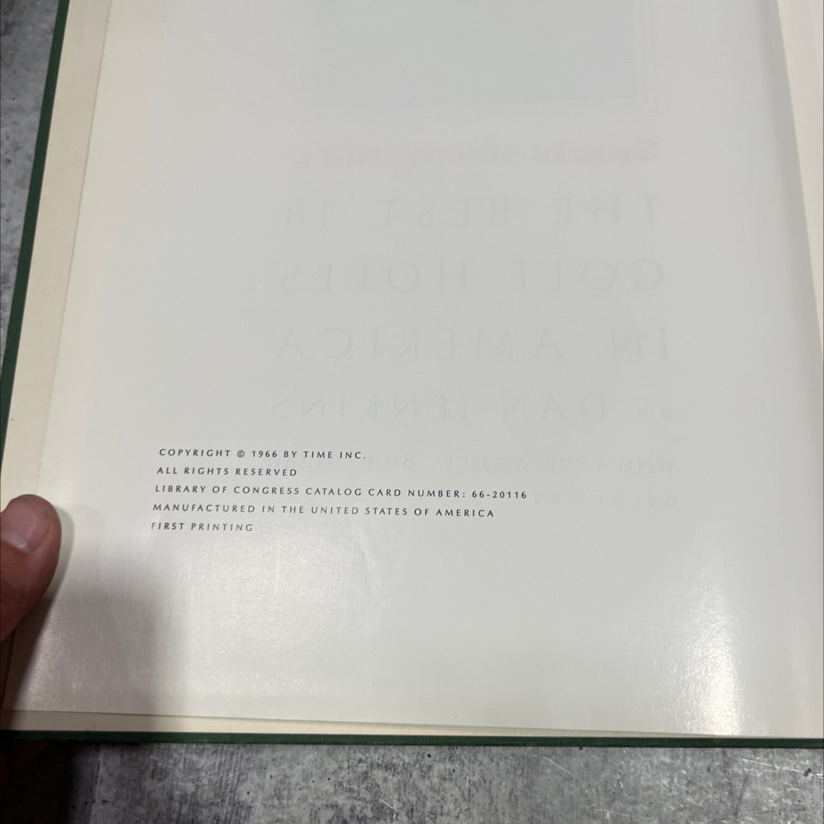 sports illustrated's the best 18 golf holes in america book, by dan jenkins, 1966 Hardcover image 3