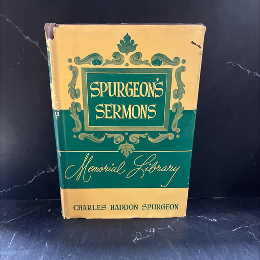 spurgeon's sermons memorial library volume xx book, by charles haddon spurgeon, unknown Hardcover image 1
