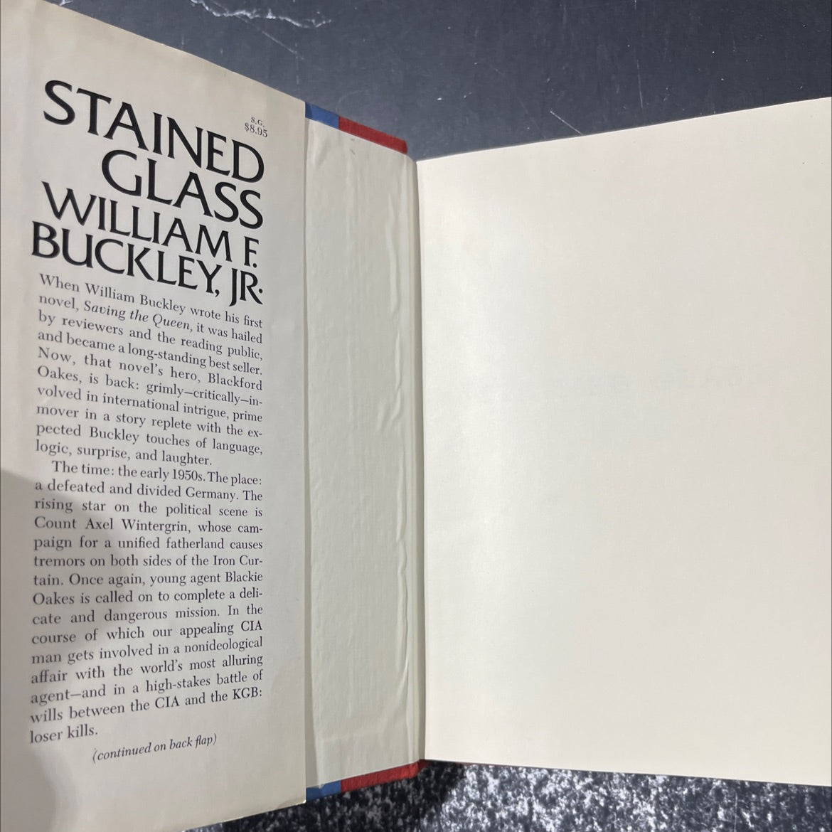 stained glass book, by William F. Buckley, Jr., 1978 Hardcover image 4