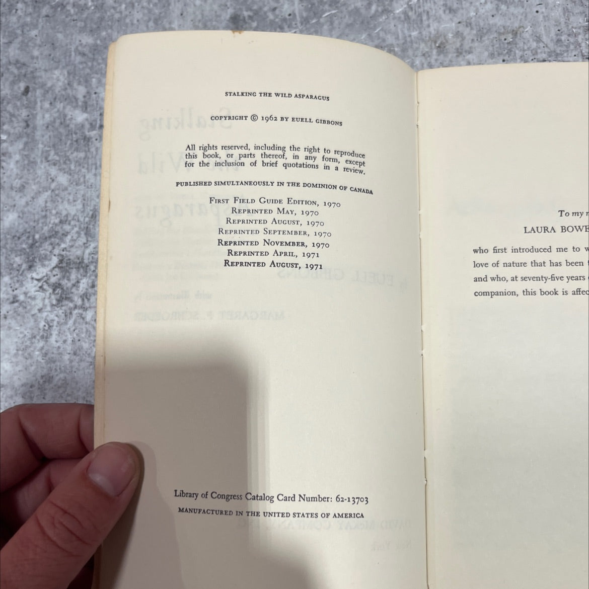 stalking the wild asparagus book, by euell gibbons, 1970 Paperback image 3