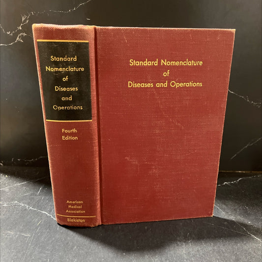 standard nomenclature of diseases and operations book, by richard j. plunkett, m.d., adaline c. hayden, r.r.l., 1952 image 1