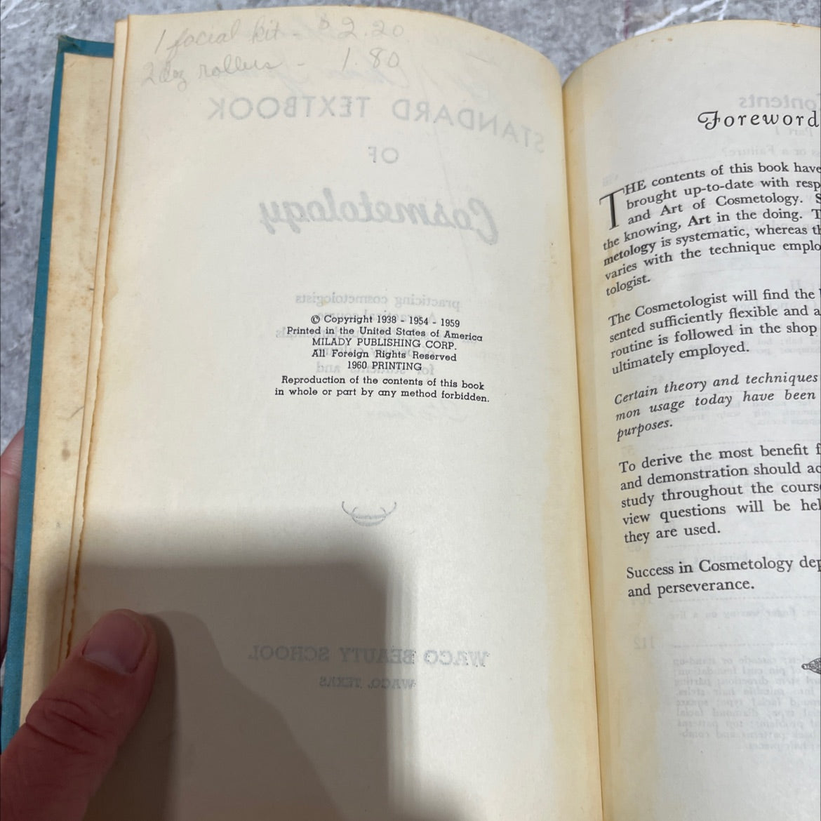 standard textbook of cosmetology book, by joyce l. shows, 1959 Hardcover image 3