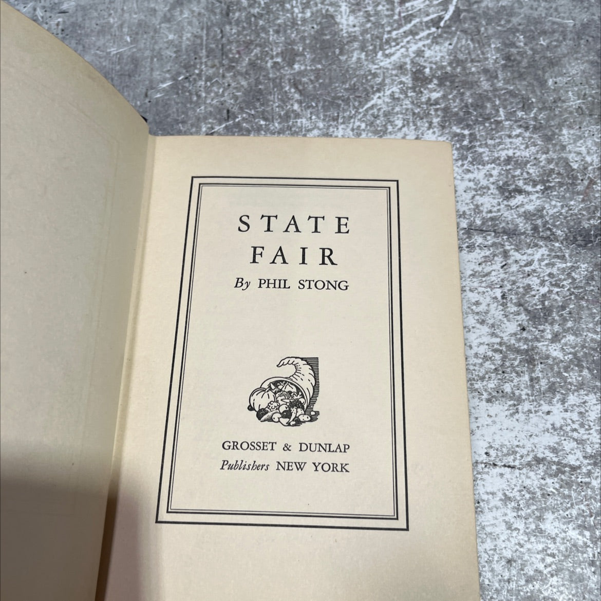 state fair book, by phil stong, 1932 Hardcover image 2