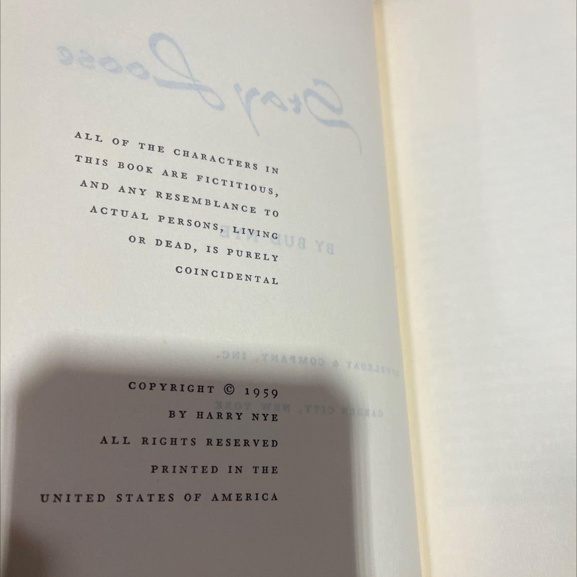 stay loose не винтэлилино нит чо зла book, by bud nyeres, 2008 Hardcover image 3