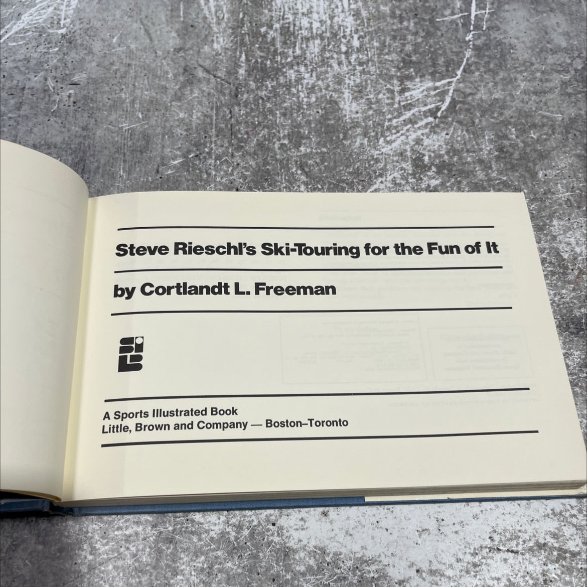 steve rieschl's ski-touring for the fun of it book, by cortlandt l. freeman, 1974 Hardcover image 2